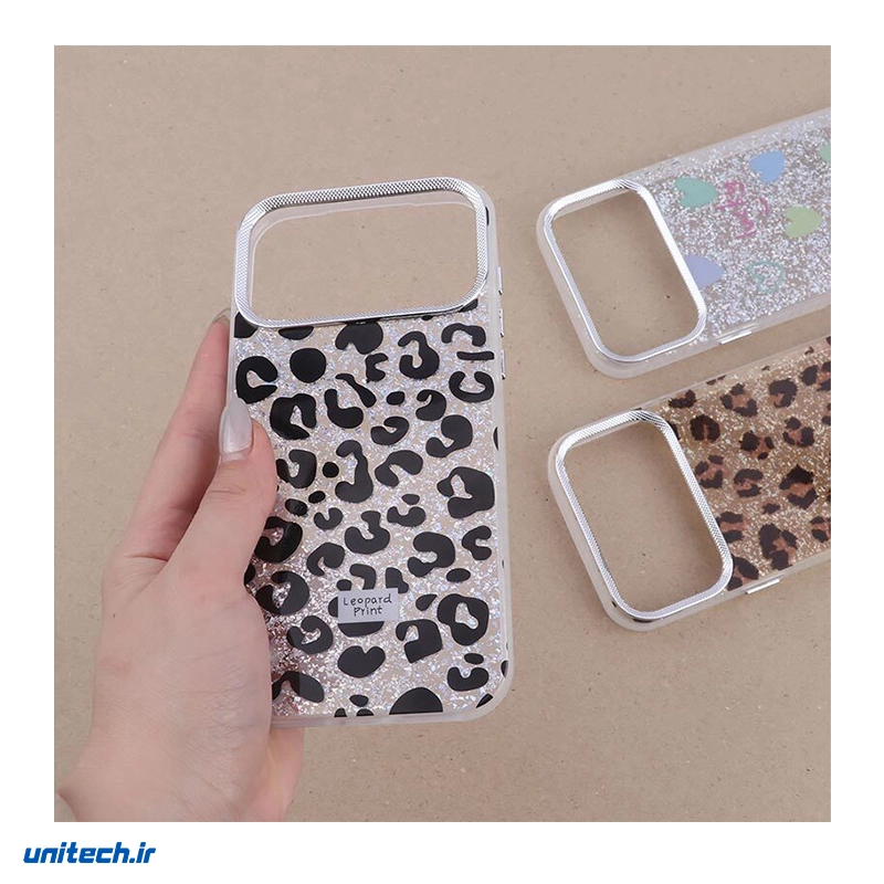 قاب شاینی طرح دار مناسب گوشی iPhone 16 Pro1